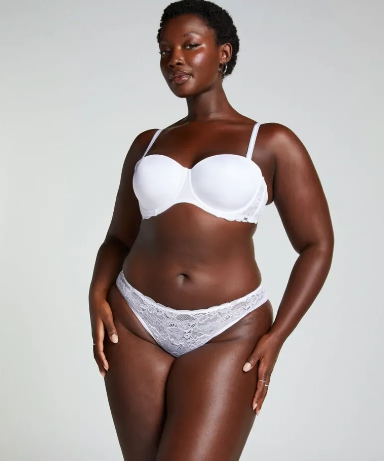 Angie Padded Strapless Underwired Bra - White