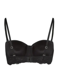 Angie Padded Strapless Underwired Bra - Black