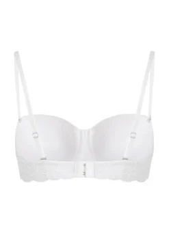 Angie Padded Strapless Underwired Bra - White