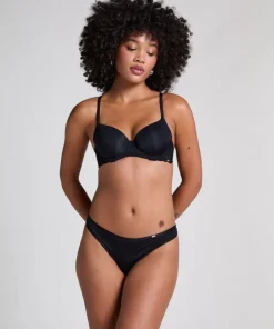 Angie Padded Underwired Bra - Black