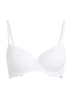 Angie Padded Underwired Bra - White