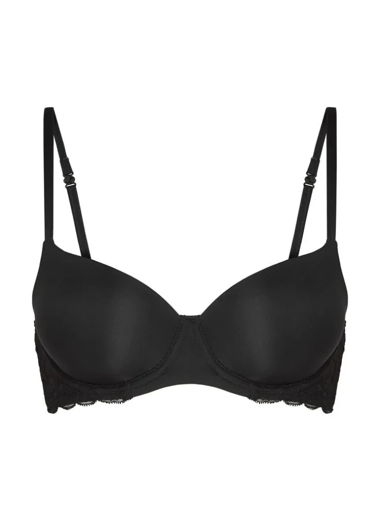 Angie Padded Underwired Bra - Black