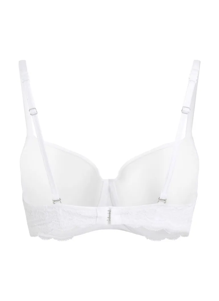 Angie Padded Underwired Bra - White
