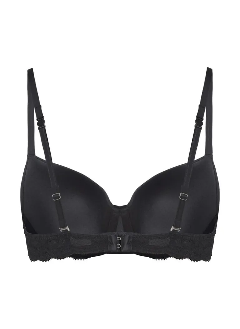 Angie Padded Underwired Bra - Black