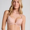 Angie Padded Underwired Push-Up Bra - Beige