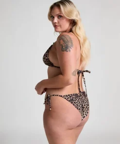 Animalia Triangle Bikini Top - Brown