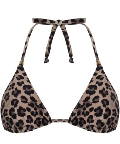 Animalia Triangle Bikini Top - Brown