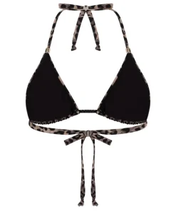 Animalia Triangle Bikini Top - Brown