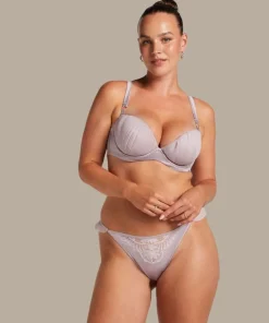 Antonia Padded Underwired Bra - Purple