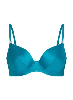Aqua Non-Padded Underwired Bikini Top - Blue