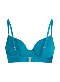 Aqua Non-Padded Underwired Bikini Top - Blue