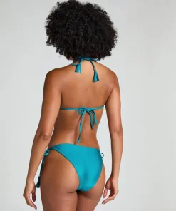Aqua Triangle Bikini Top - Blue