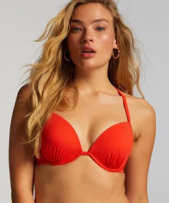 Aruana Rib Bikini Top - Orange