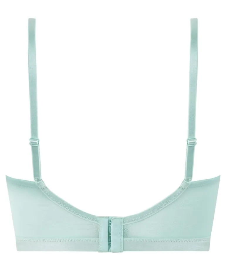 Ashley Padded Underwired Longline Bra - Blue