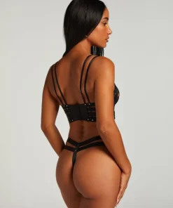 Athena Non-Padded Underwired Longline Bra - Black