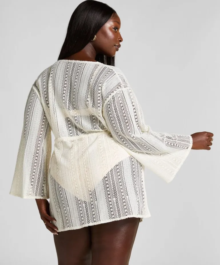 Beach Crochet Kaftan - White