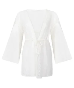 Beach Crochet Kaftan - White