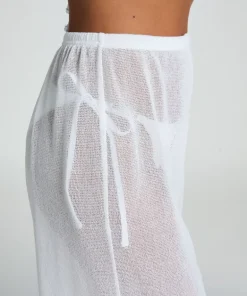Beach Knit Pant - White