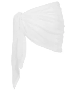 Beach Knit Pareo - White