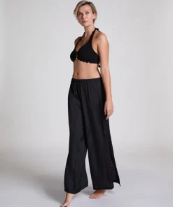 Beach Satin Pant - Black