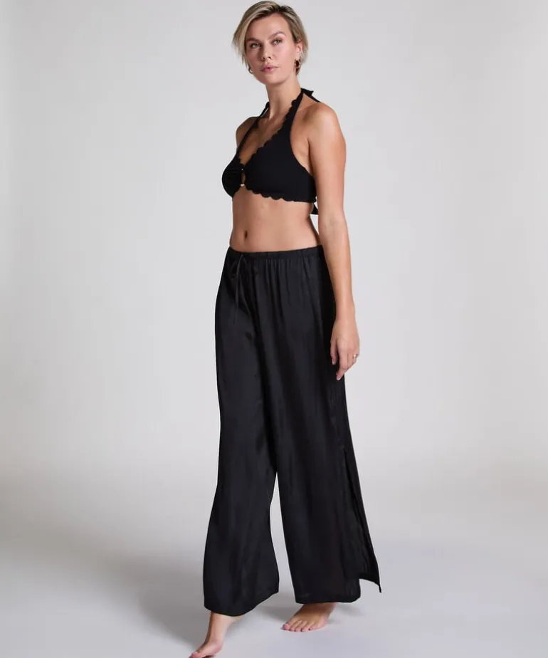 Beach Satin Pant - Black