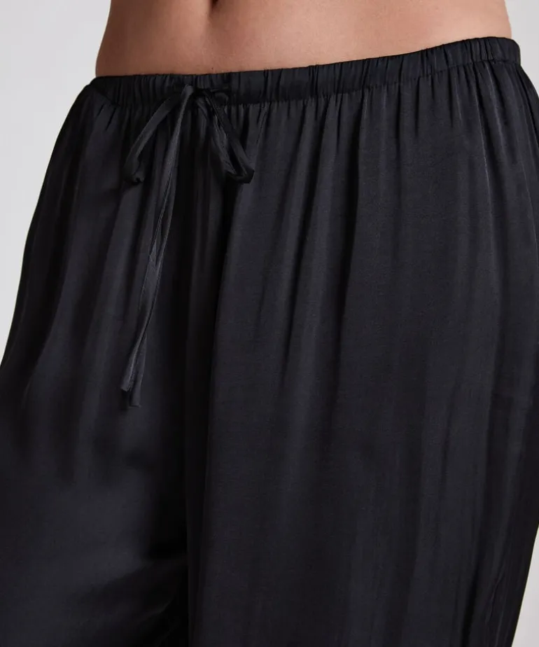 Beach Satin Pant - Black