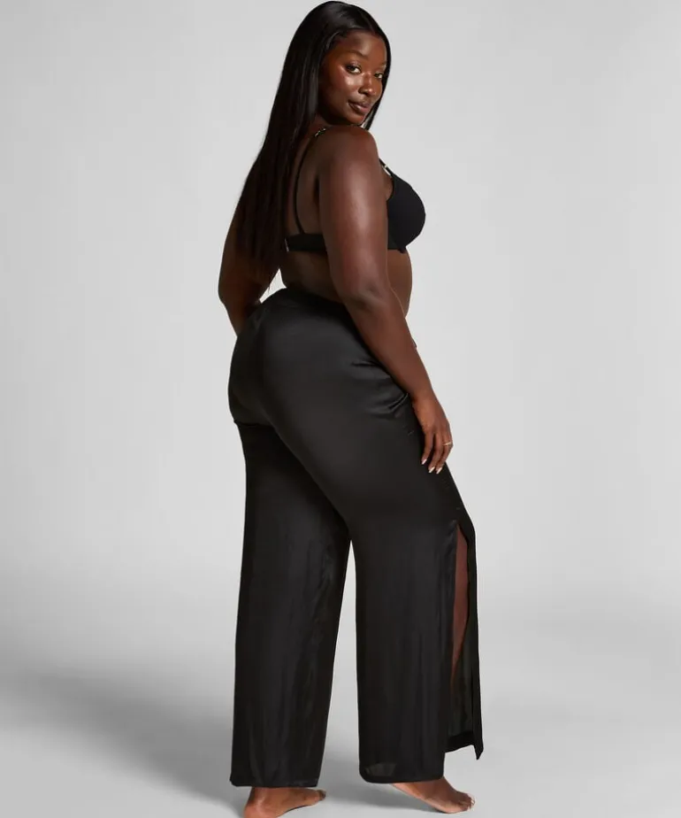 Beach Satin Pant - Black