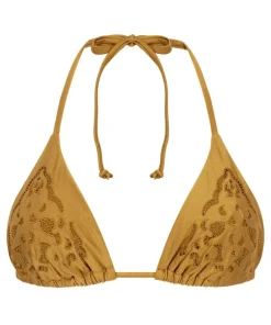 Boho Triangle Bikini Top - Yellow