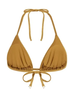 Boho Triangle Bikini Top - Yellow
