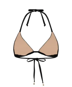 Boho Triangle Bikini Top - Black