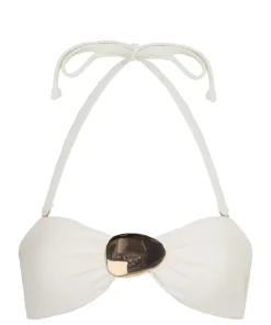 Cabo Bandeau Bikini Top - White
