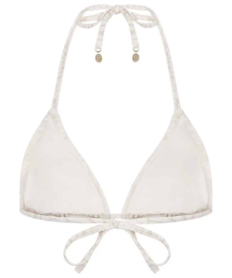 Caicos Triangle Bikini Top - Beige
