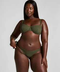 Cairo Non-padded Underwired Bikini Top - Green
