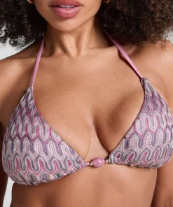 Cali Triangle Bikini Top - Pink