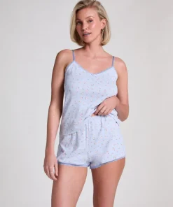 Cami Lace Top Pointelle - Blue