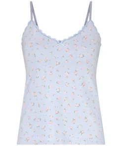 Cami Lace Top Pointelle - Blue