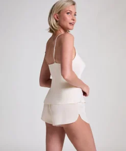 Cami Satin Minimal - White