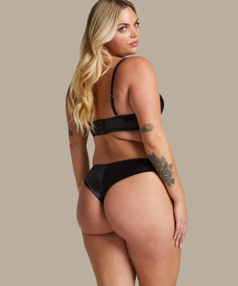 Chalice Padded Strapless Underwired Bra - Black