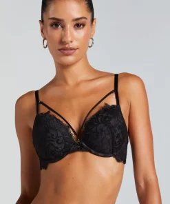 Char Padded Underwired Maximizer Bra - Black