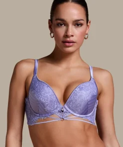 Charlie Padded Push-Up Underwired Bra - Purple