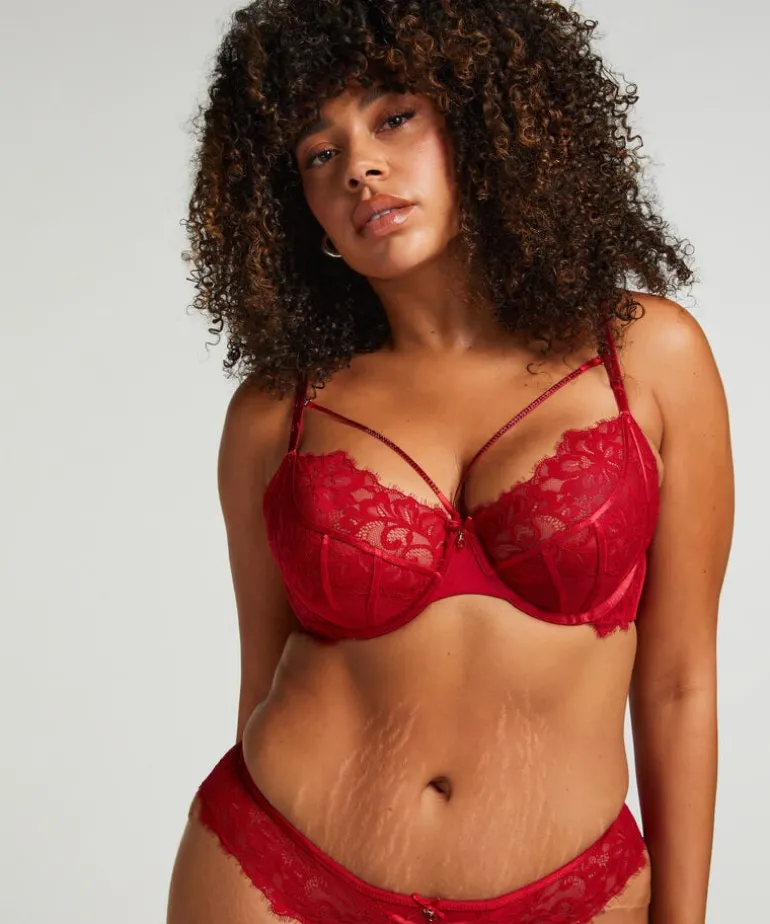Charlotta Non-Padded Underwired Bra - Red