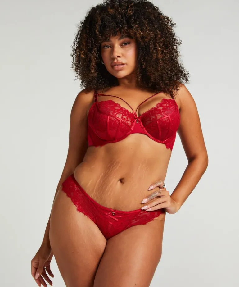 Charlotta Non-Padded Underwired Bra - Red