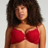 Charlotta Padded Underwired Bra - Red