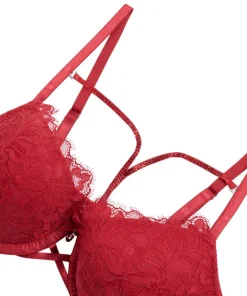 Charlotta Padded Underwired Bra - Red