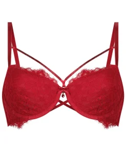 Charlotta Padded Underwired Bra - Red