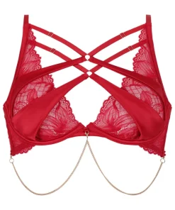 Chayna Non-Padded Underwired Bra - Red