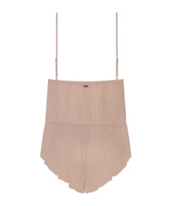 Chiffon Plisse Cami Set - Pink
