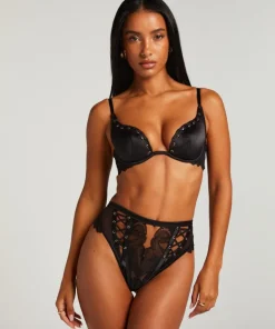 Cierra Padded Underwired Bra - Black