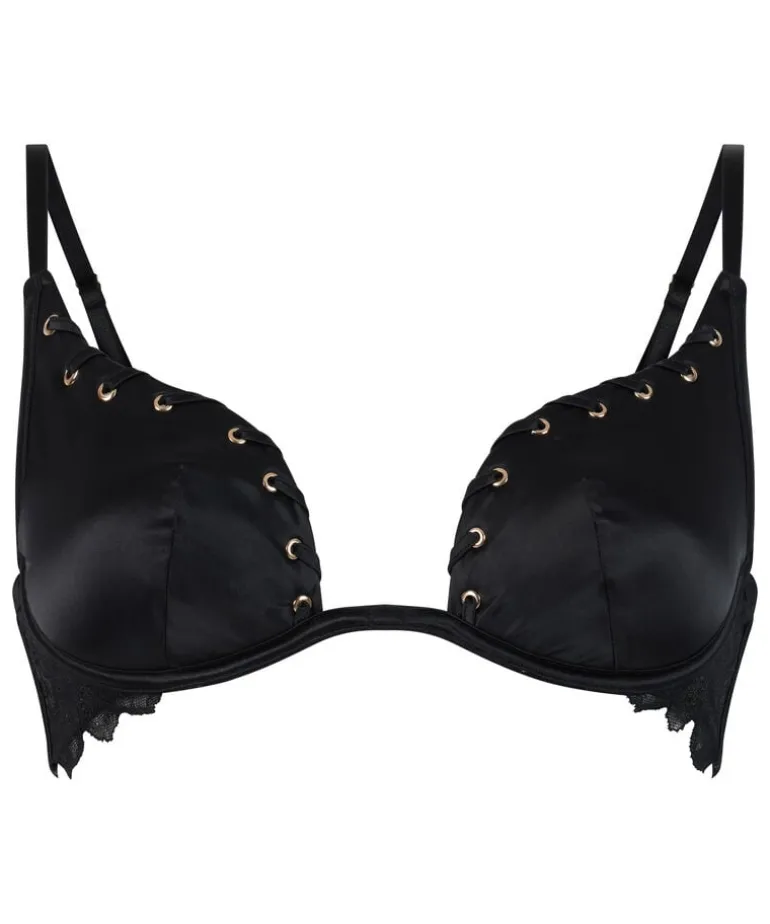 Cierra Padded Underwired Bra - Black