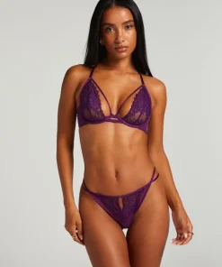 Cinnamon Non-Padded Underwired Bra - Purple